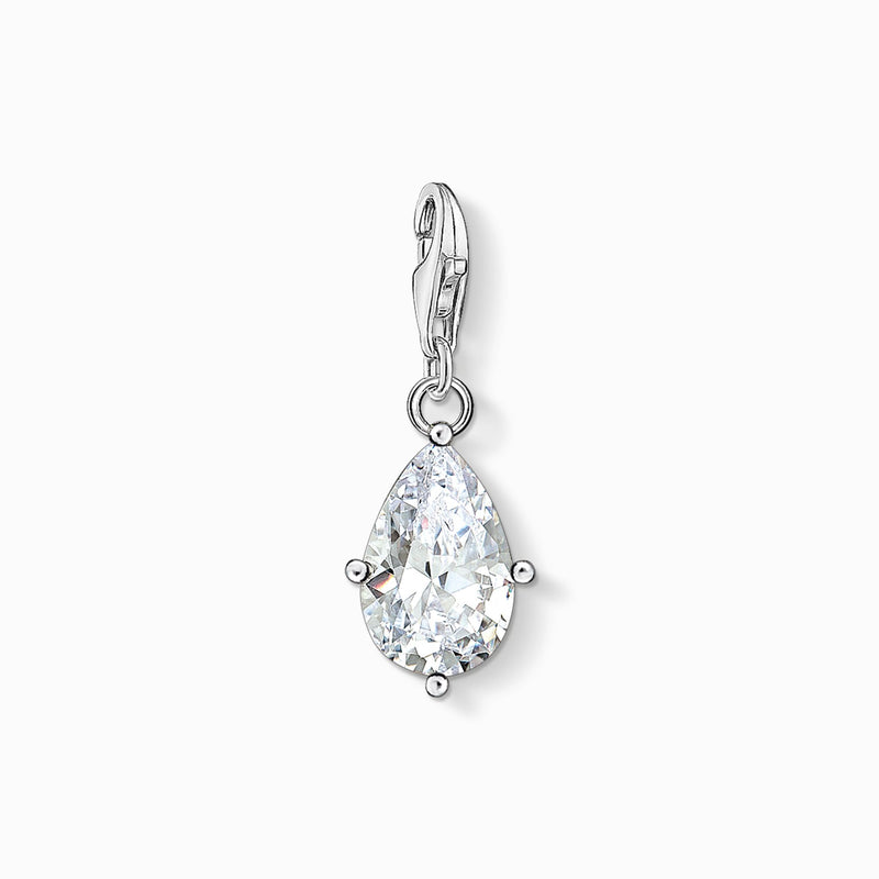 Thomas Sabo Charm pendant white stone droplet 1848-051-14