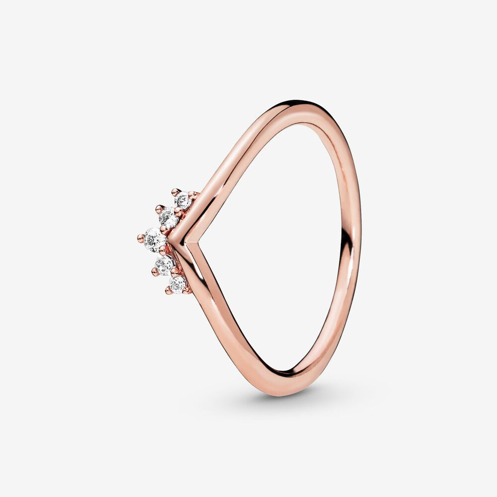 PANDORA Rose Tiara Wishbone Ring 188282CZ