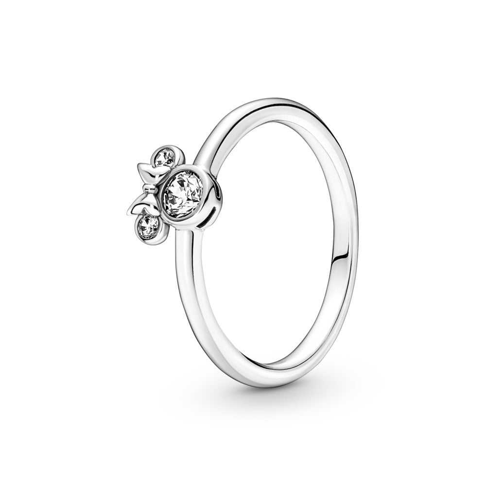 PANDORA Silver Minnie Mouse CZ Ring 190074C01