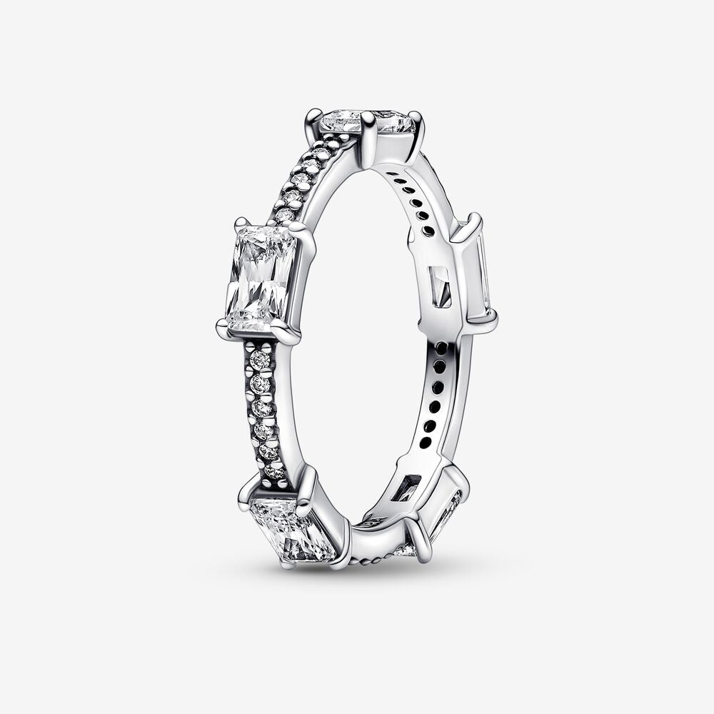 PANDORA Rectangular Bars Sparkling Pavé Ring 192397C01