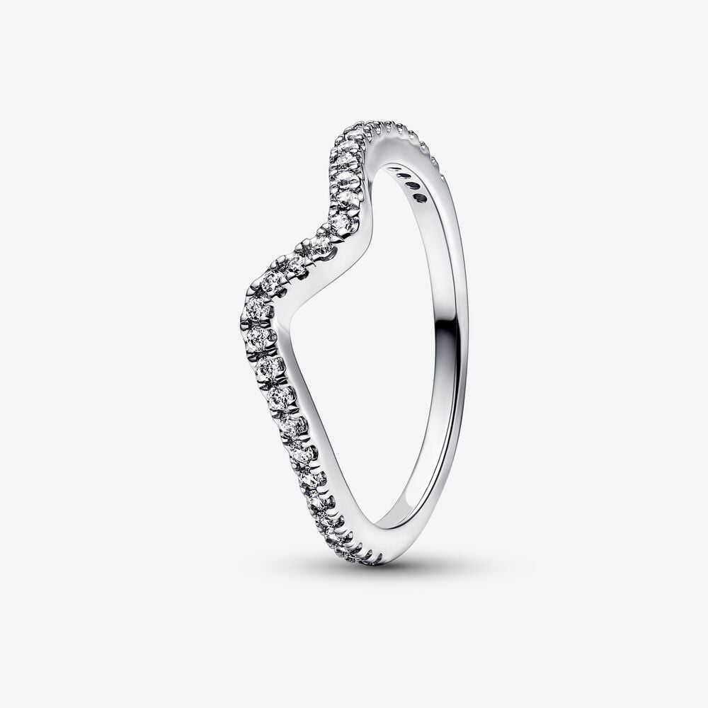 PANDORA Sparkling Wave Ring 192539C01