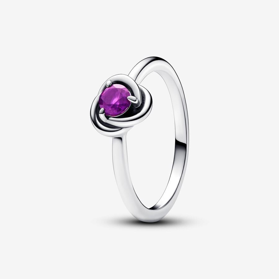 PANDORA February Birthstone Eternity Circle Ring 192993C02