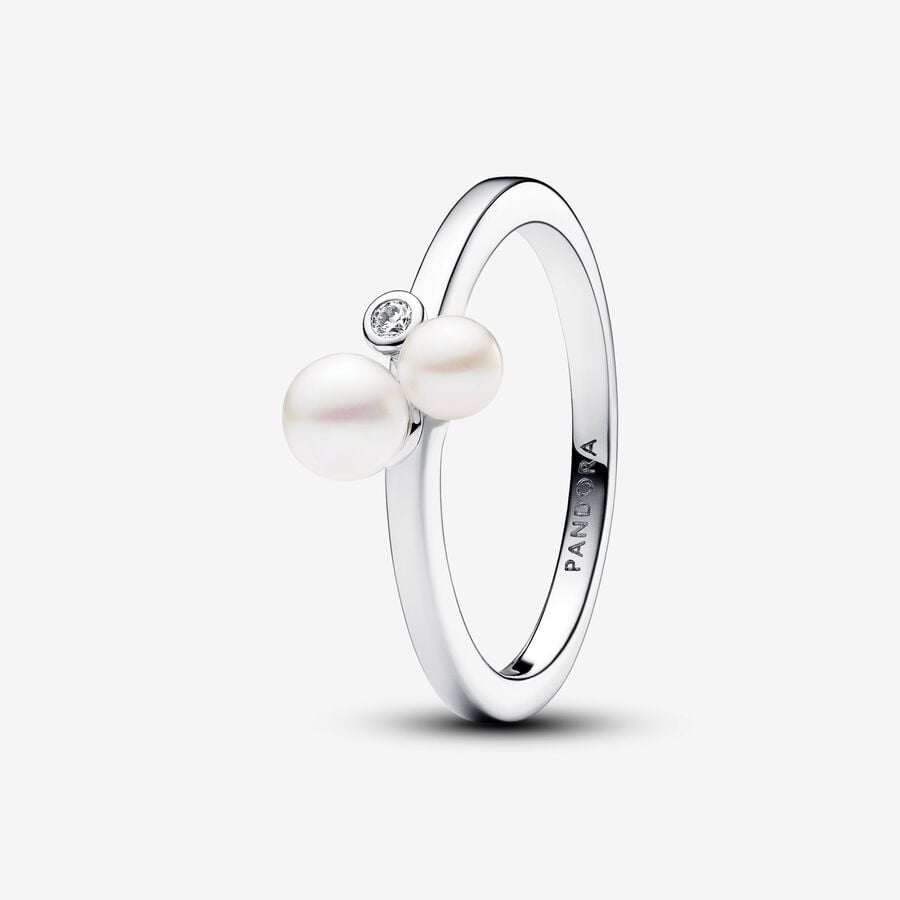 PANDORA Duo Treated Freshwater Cultured Pearls Ring 193156C01