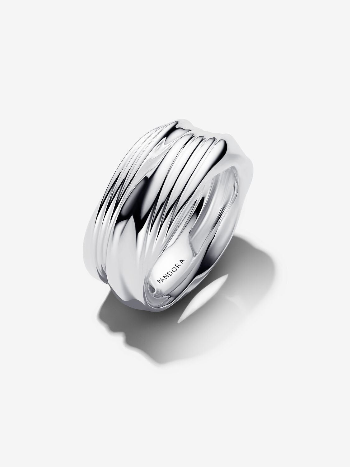 PANDORA Silver Twisted Ring Set 193890C00