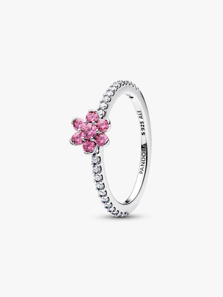 PANDORA Sparkling Pink Flower Ring 194499C02