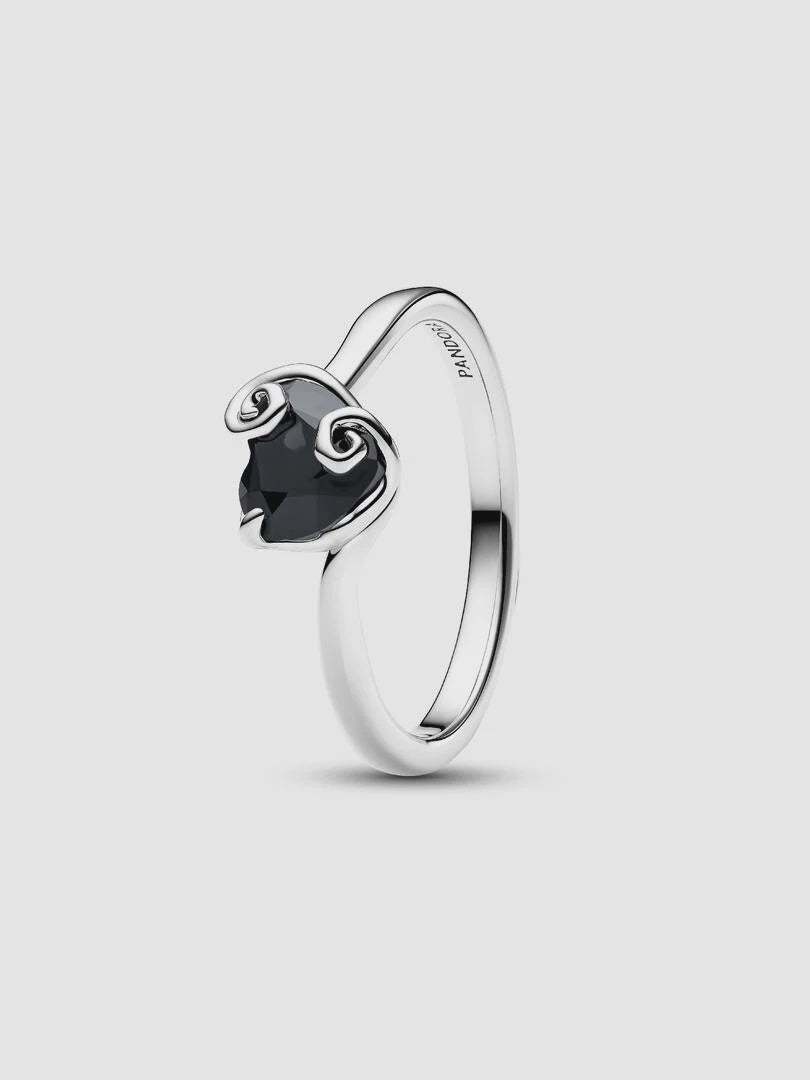 PANDORA Disney The Nightmare Before Christmas Jack Black Heart Ring 194733C01
