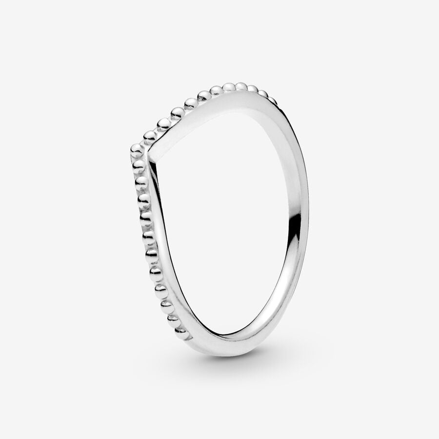 PANDORA Beaded Wishbone Ring 196315