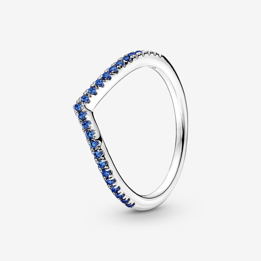 PANDORA Timeless Wish Sparkling Blue Ring 196316C02
