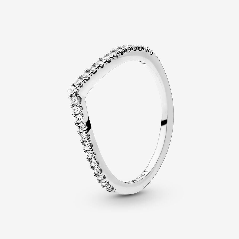 PANDORA Sparkling Wishbone Ring 196316CZ