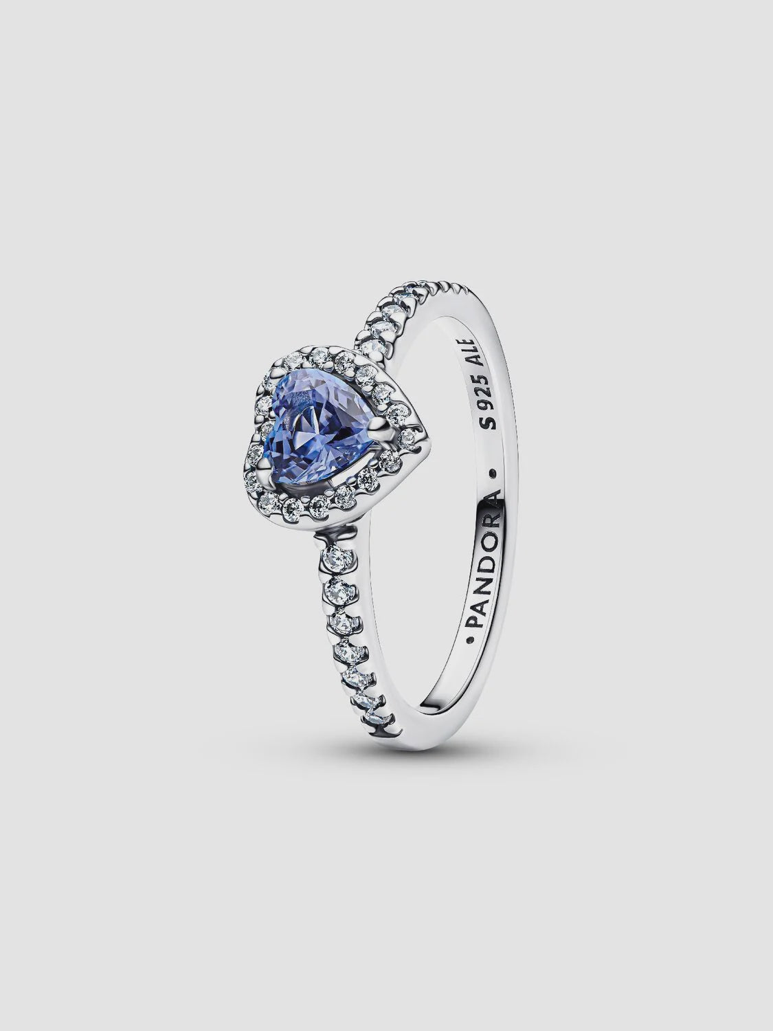 PANDORA Sparkling Elevated Heart Ring Sterling Silver 198421C05