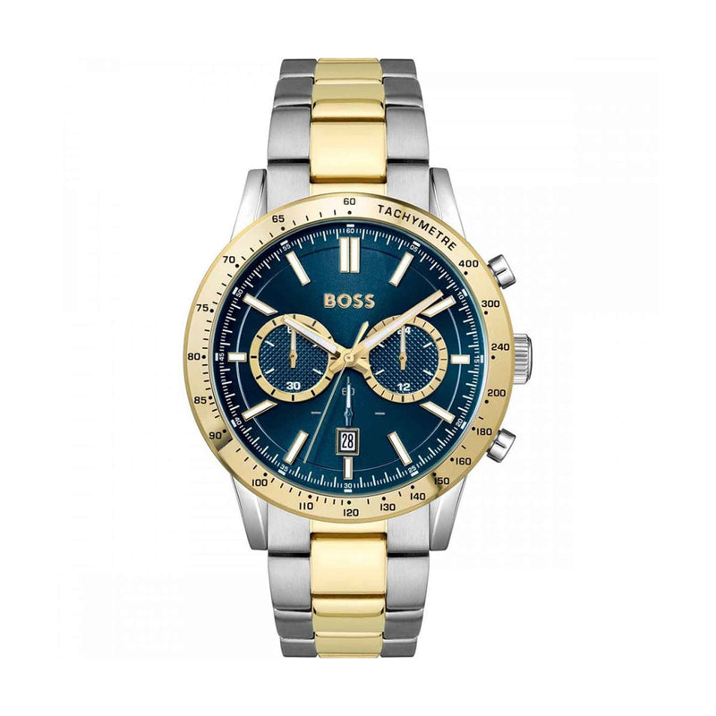 BOSS Gents Allure Two Tone Blue Dial Watch 1514163