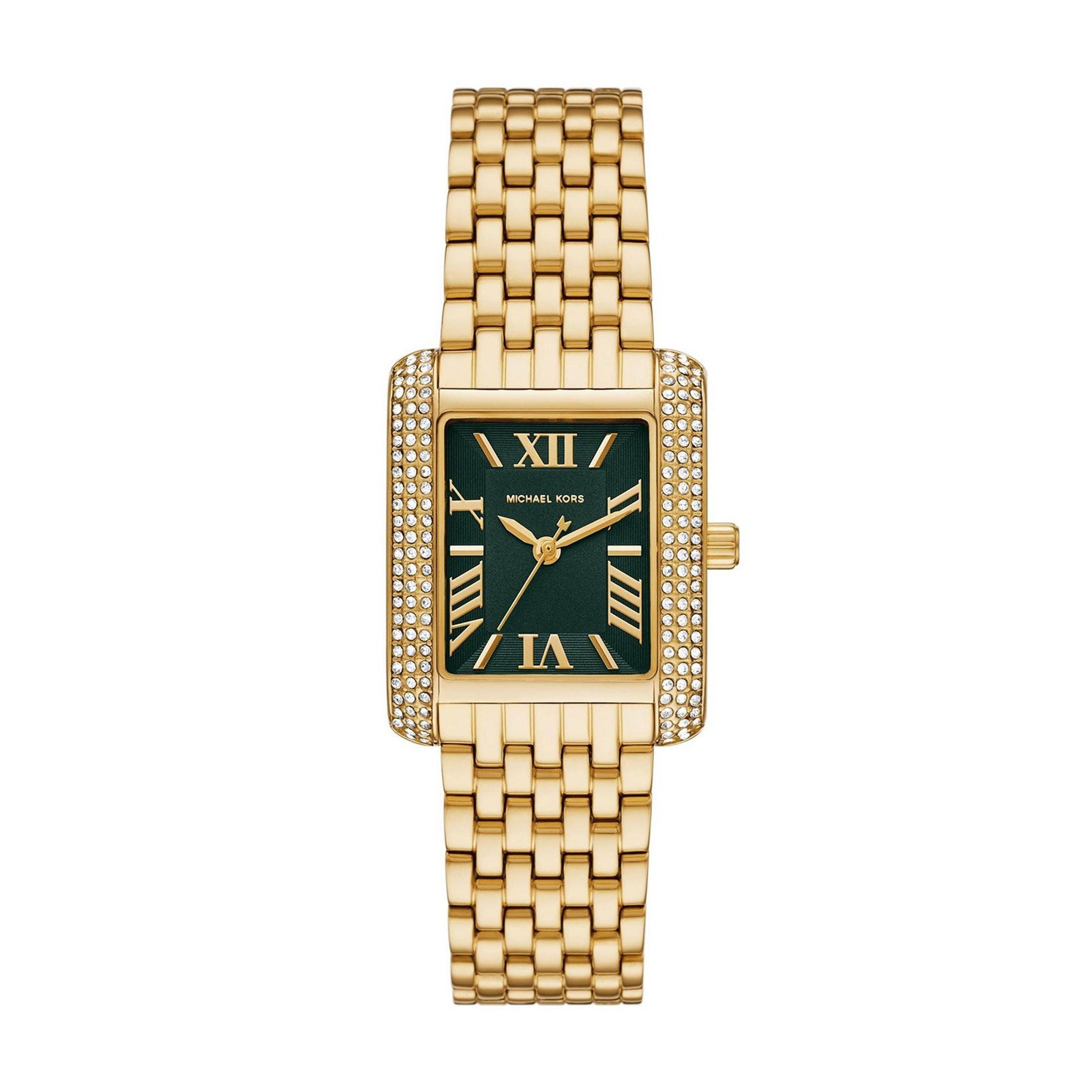 Michael Kors Petite Emery Pavé Gold-Tone Watch MK4742