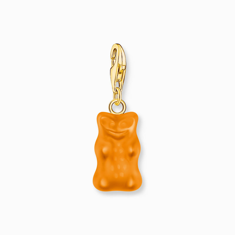 Thomas SaboGold-plated charm pendant goldbears in orange 2186-413-8