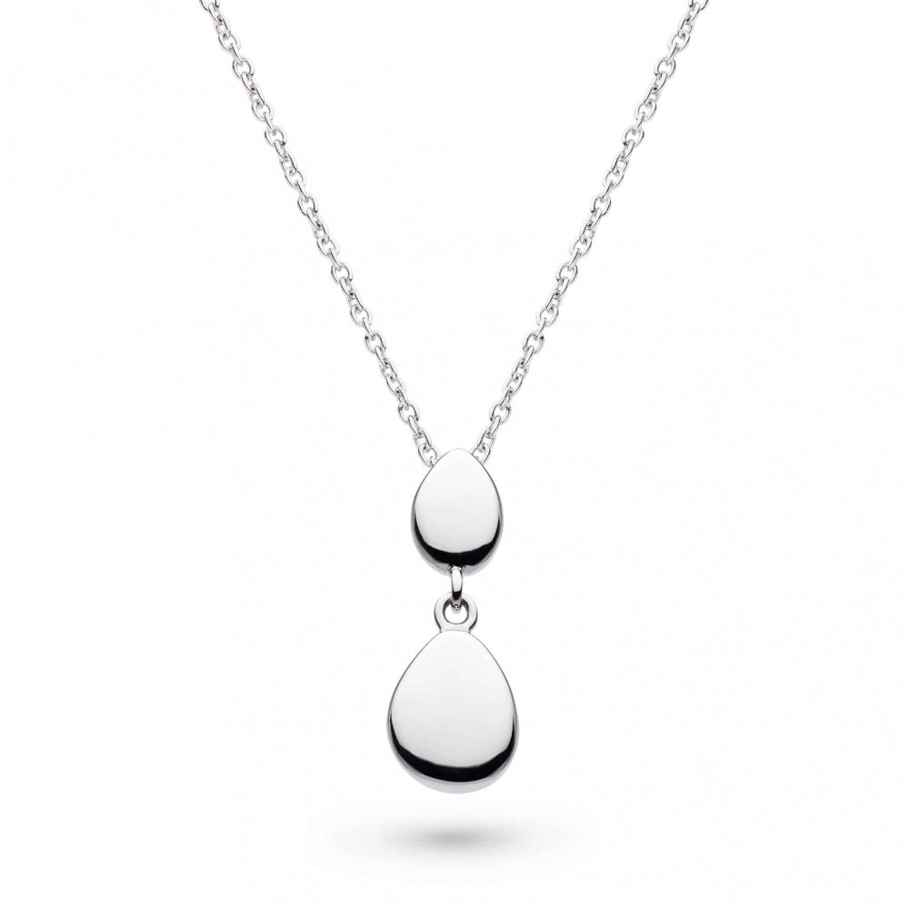 Kit Heath Pebbles Twin Droplet Necklace 90186RP