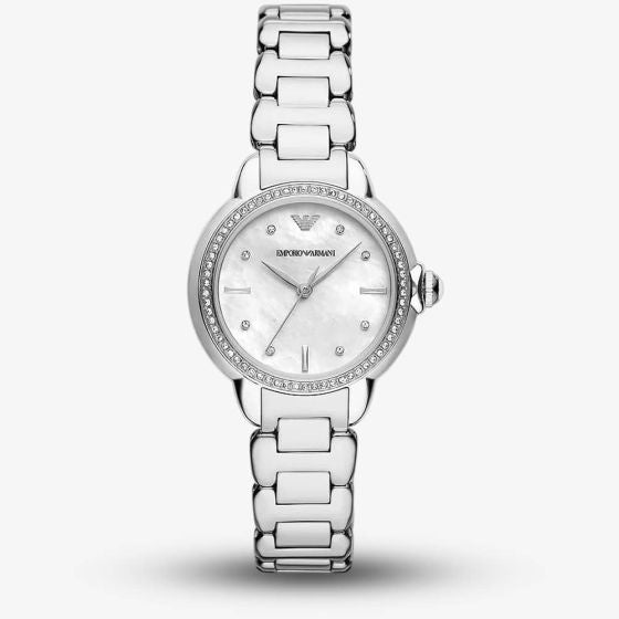 Armani Mother of Pearl Dial Watch AR11596