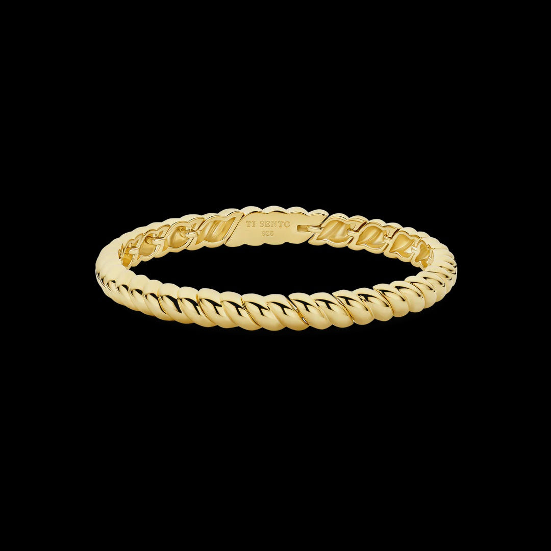 Ti Sento Vintage Ribbed Bangle 23095SY