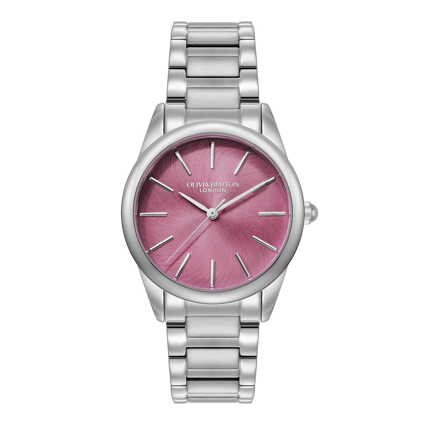 Olivia Burton Glowful Pink Crush Steel Watch 24000237