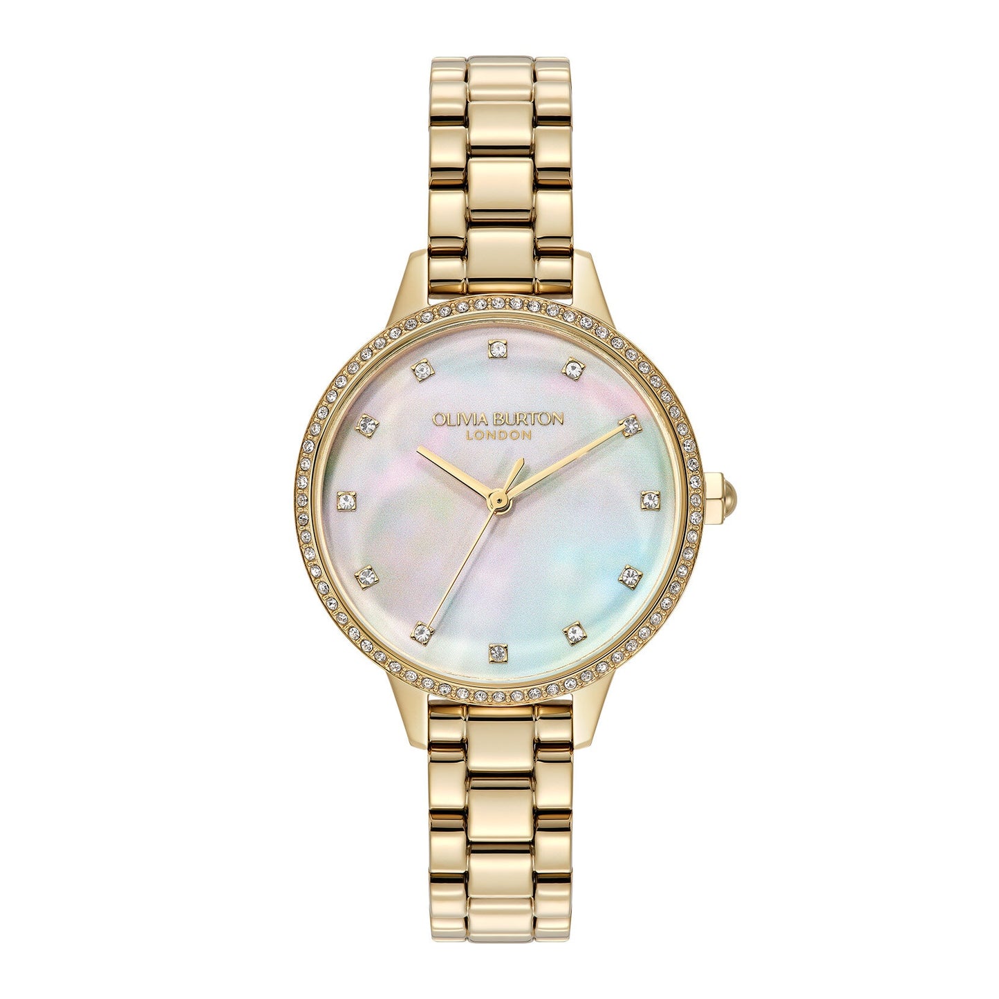 Olivia Burton 34mm Capitivate Gold IP Watch 24000347