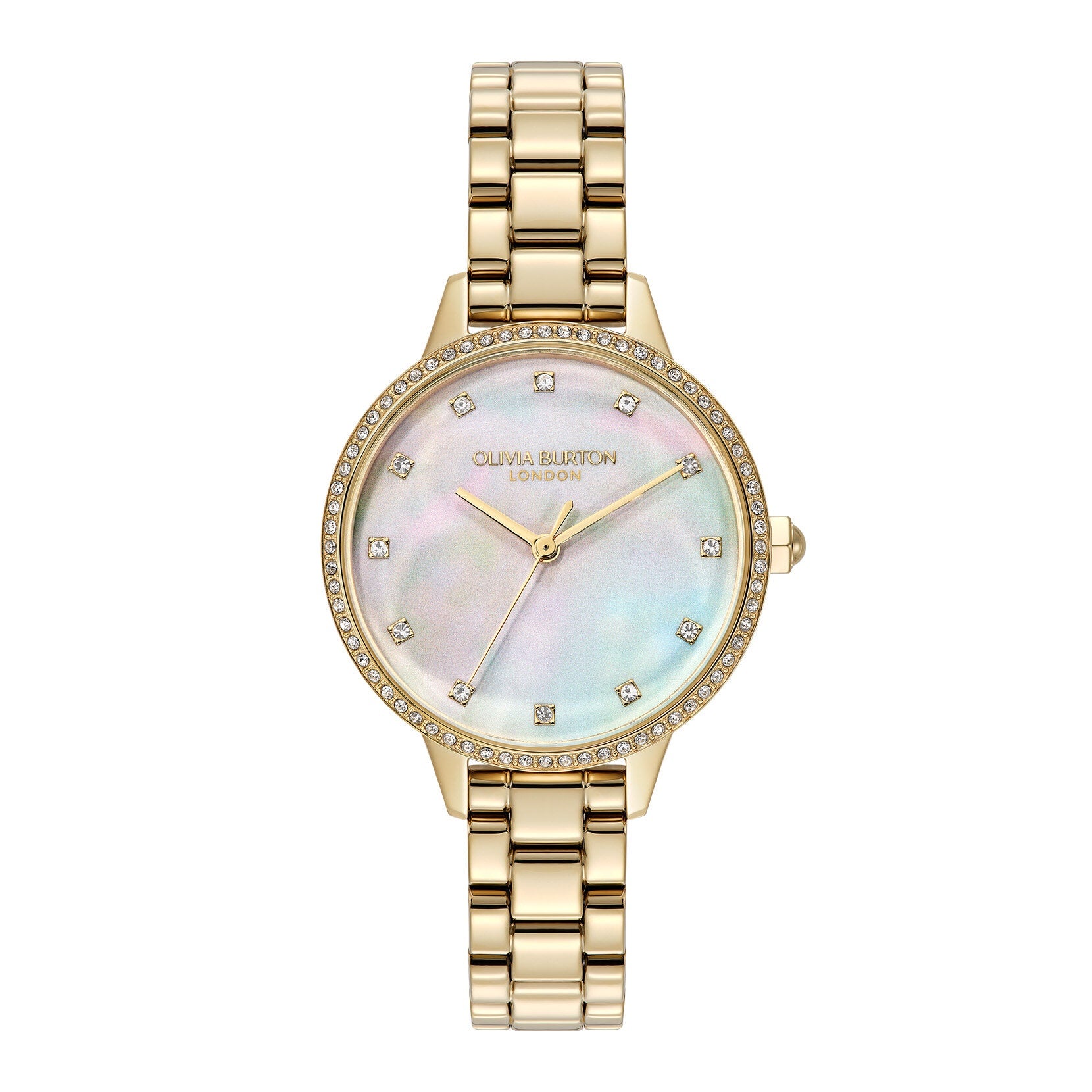 Olivia Burton 34mm Capitivate Gold IP Watch 24000347