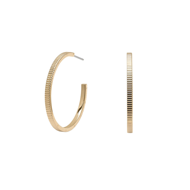 Olivia Burton Classic Linear Gold Hoop Earrings 24100011