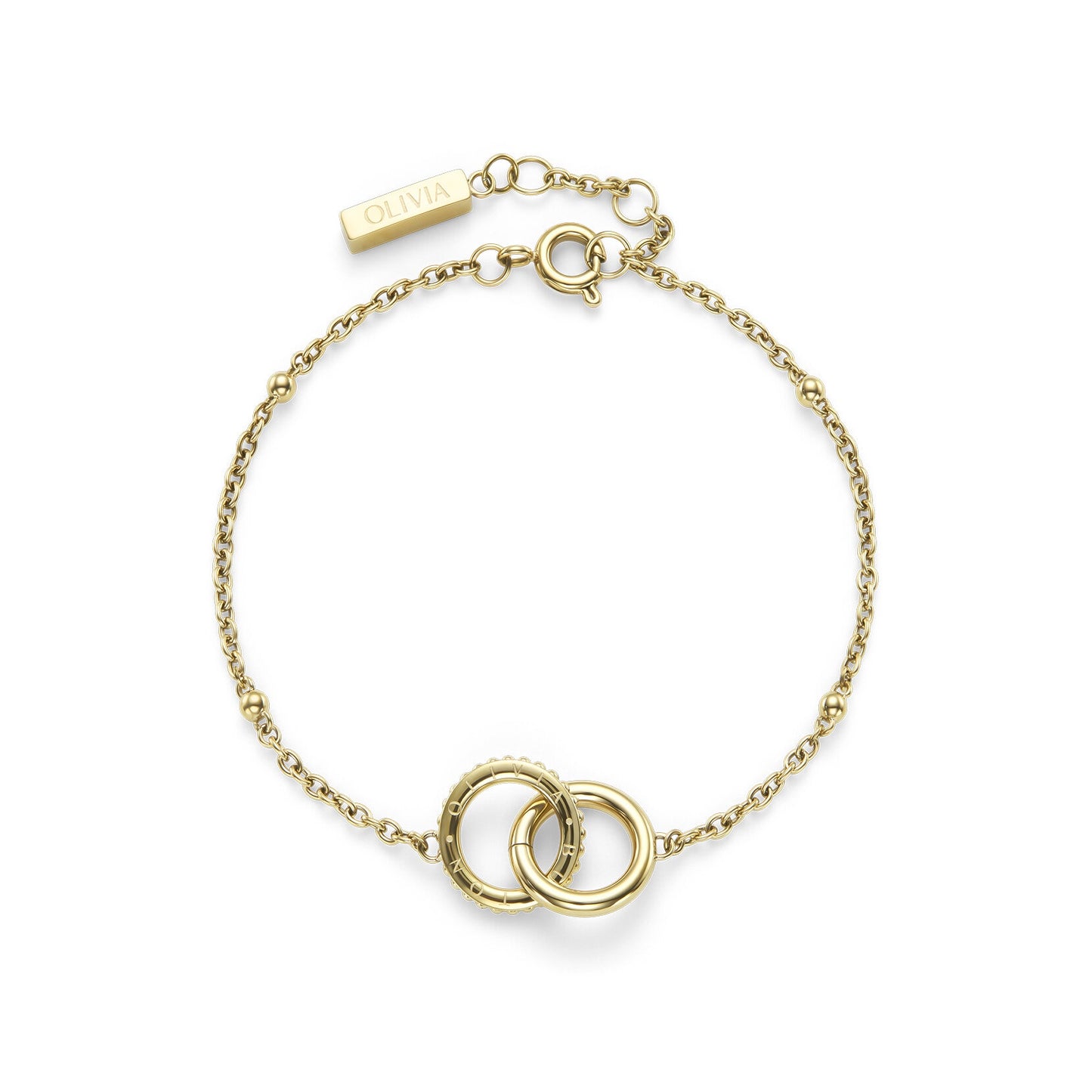 Olivia Burton Amity Interlock Gold Plated Bracelet 24100315