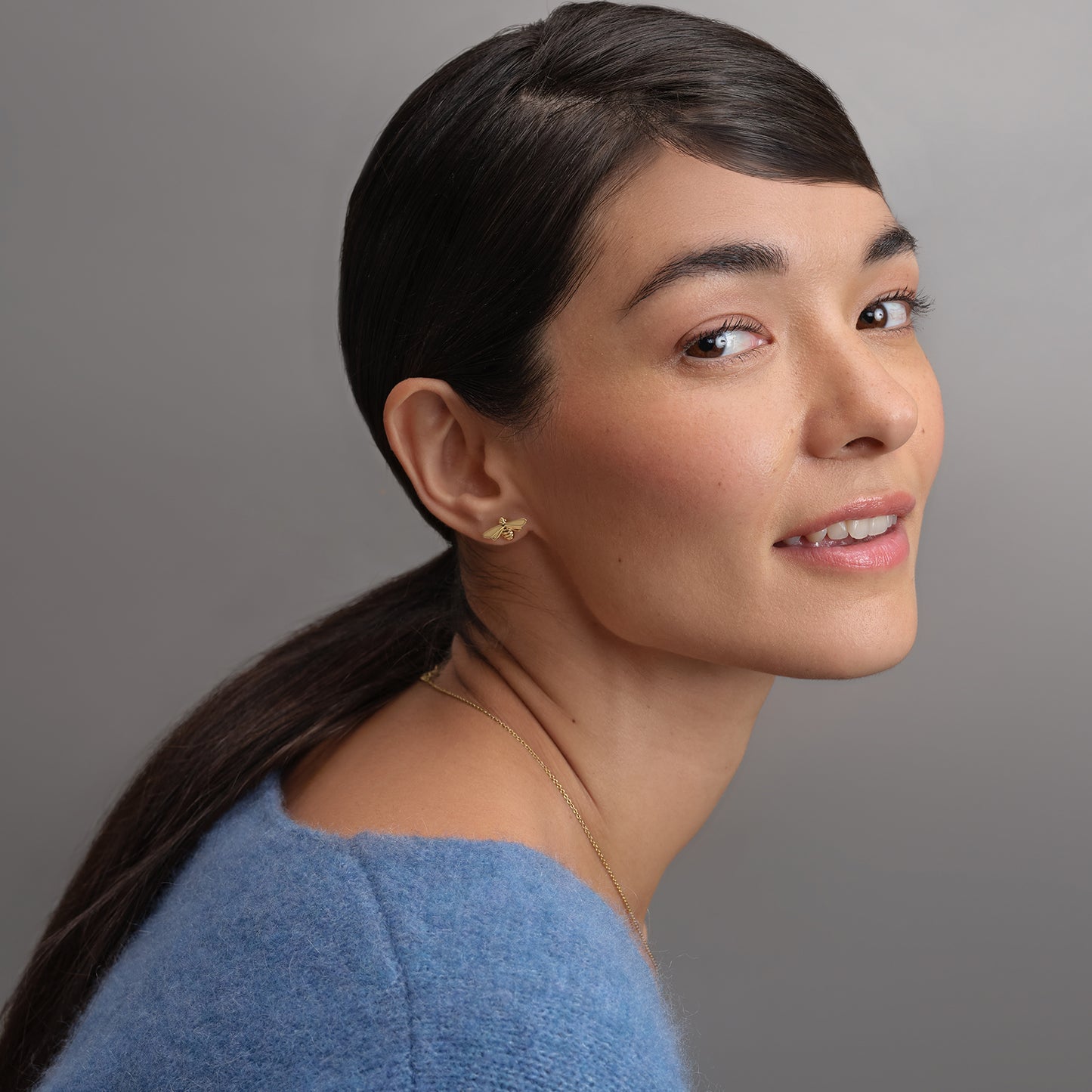 Olivia Burton Gold Plated Bee Earrings 24100479