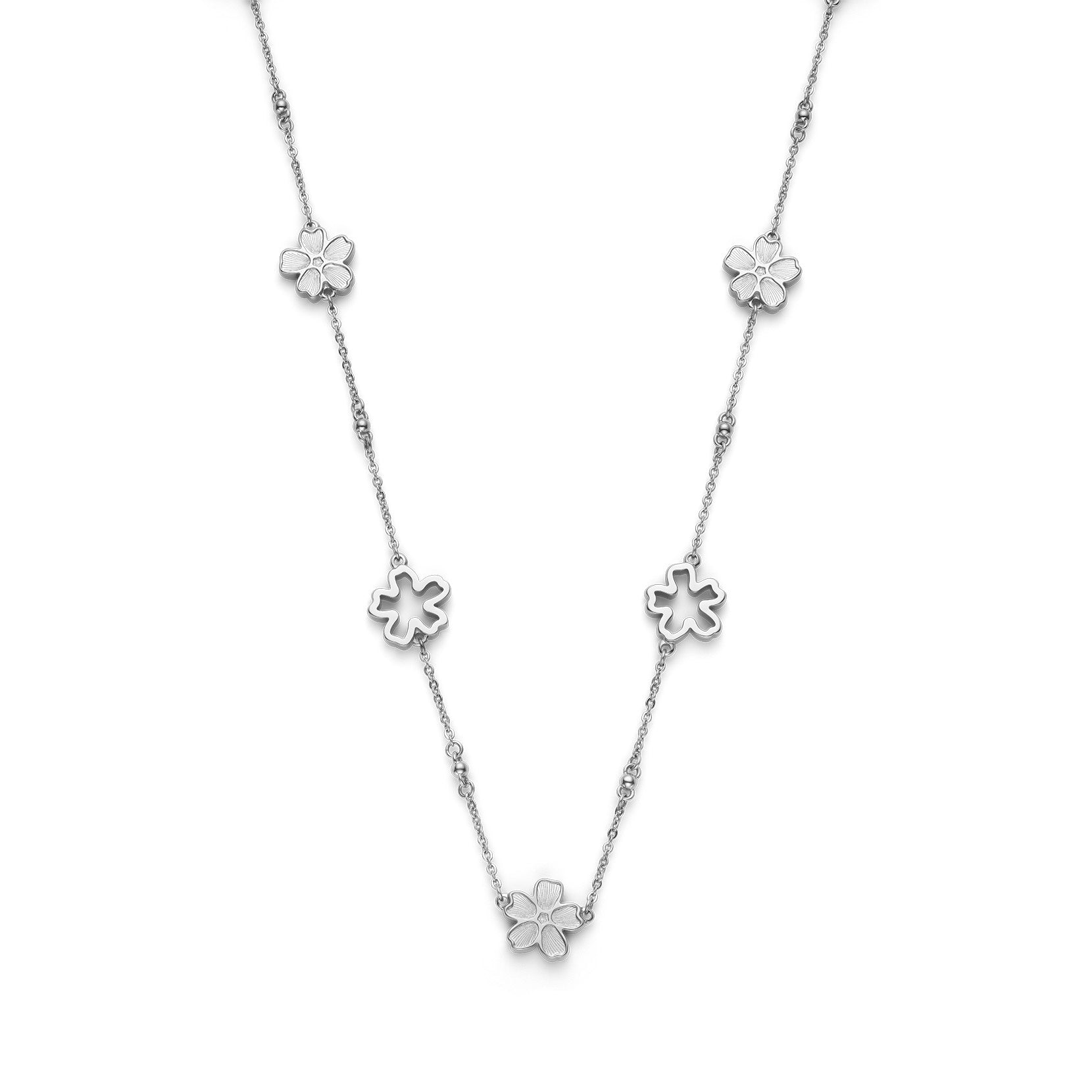 Olivia Burton Stainless Steel Forget Me Not Necklace  24100540