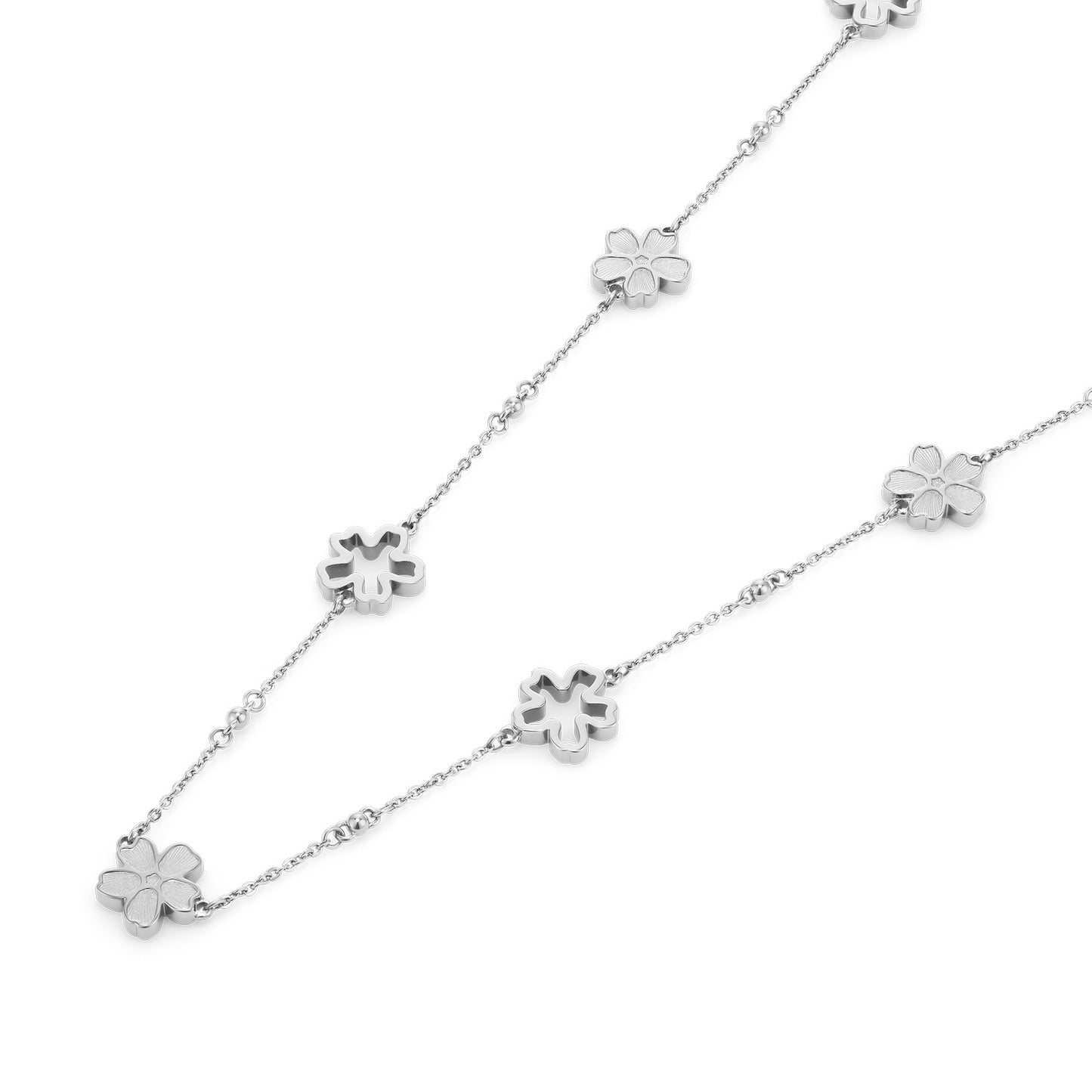 Olivia Burton Stainless Steel Forget Me Not Necklace  24100540