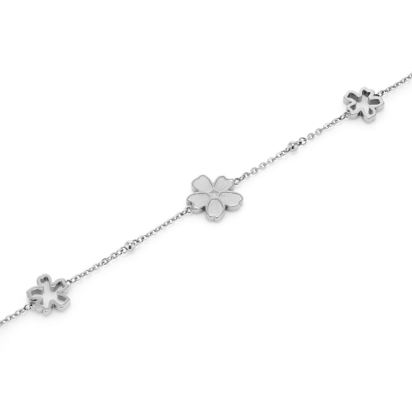 Olivia Burton Stainless Steel Forget Me Not Necklace 24100543