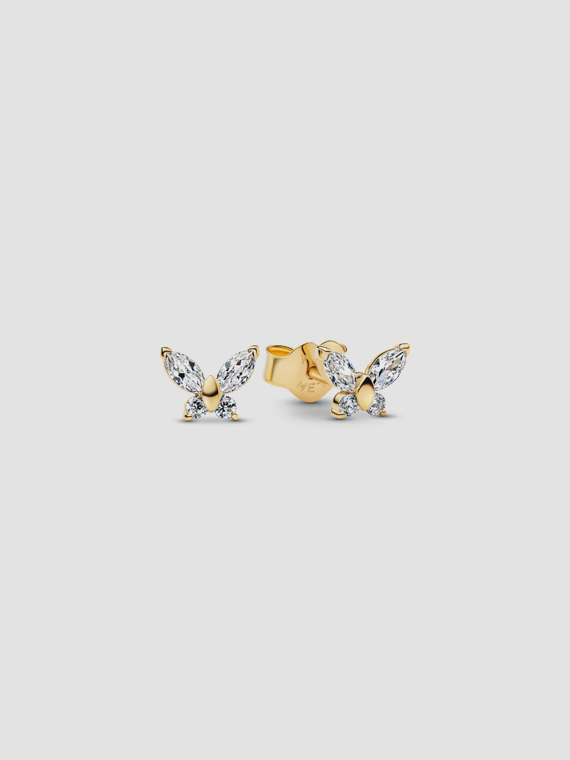 Pandora Butterfly Stud Earrings 14k gold plating 264264C01