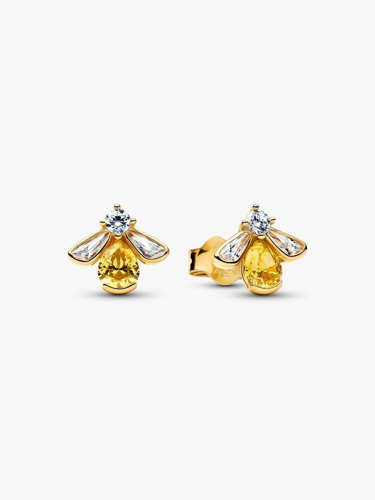 PANDORA Honey Bee Stud Earrings 14k gold plating 264559C01