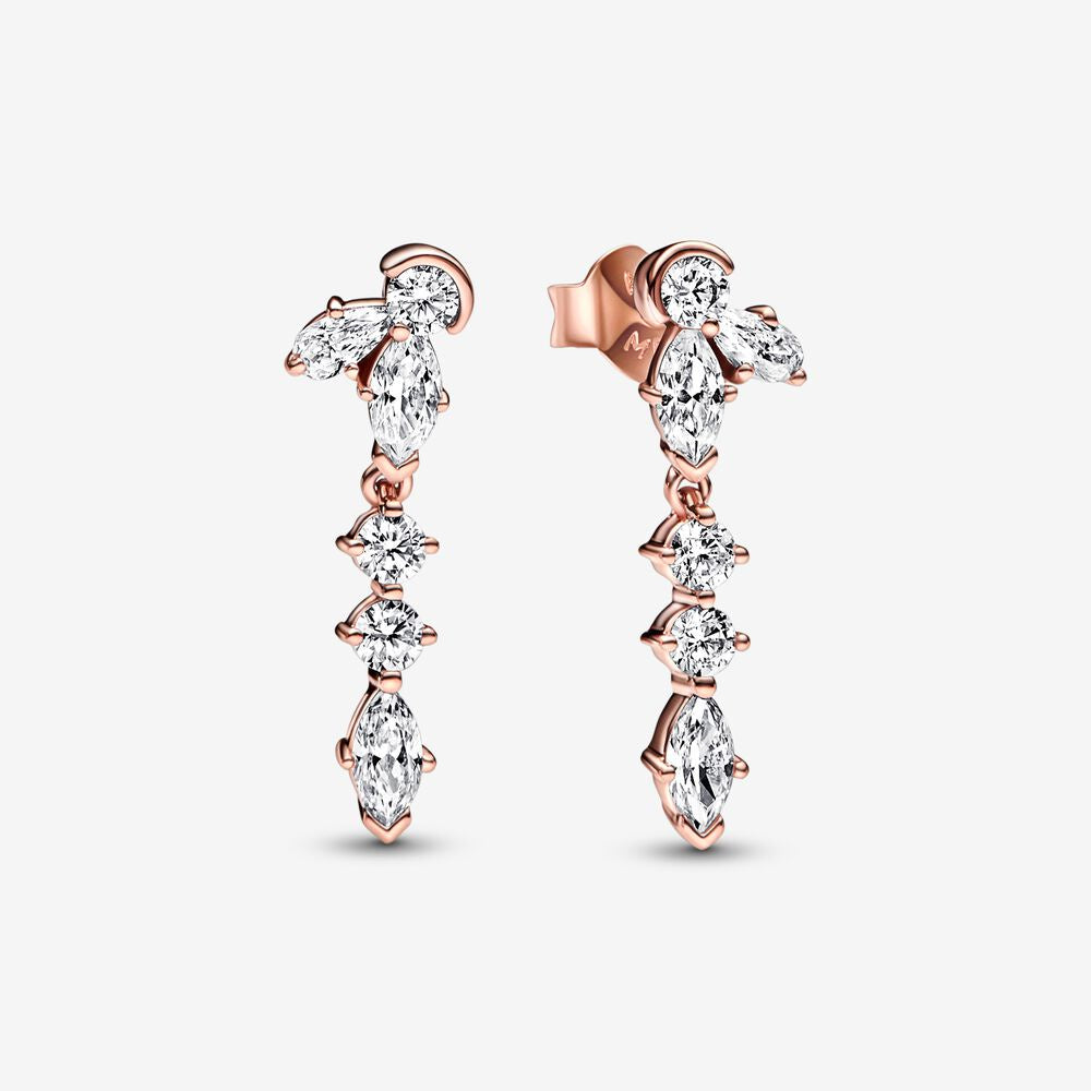 PANDORA Sparkling Herbarium Cluster Drop Earrings 282404C01