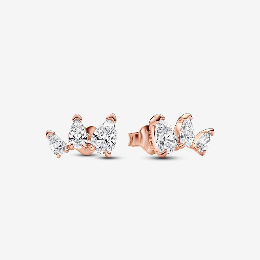 PANDORA Sparkling Pear Stud Earrings 282836C01