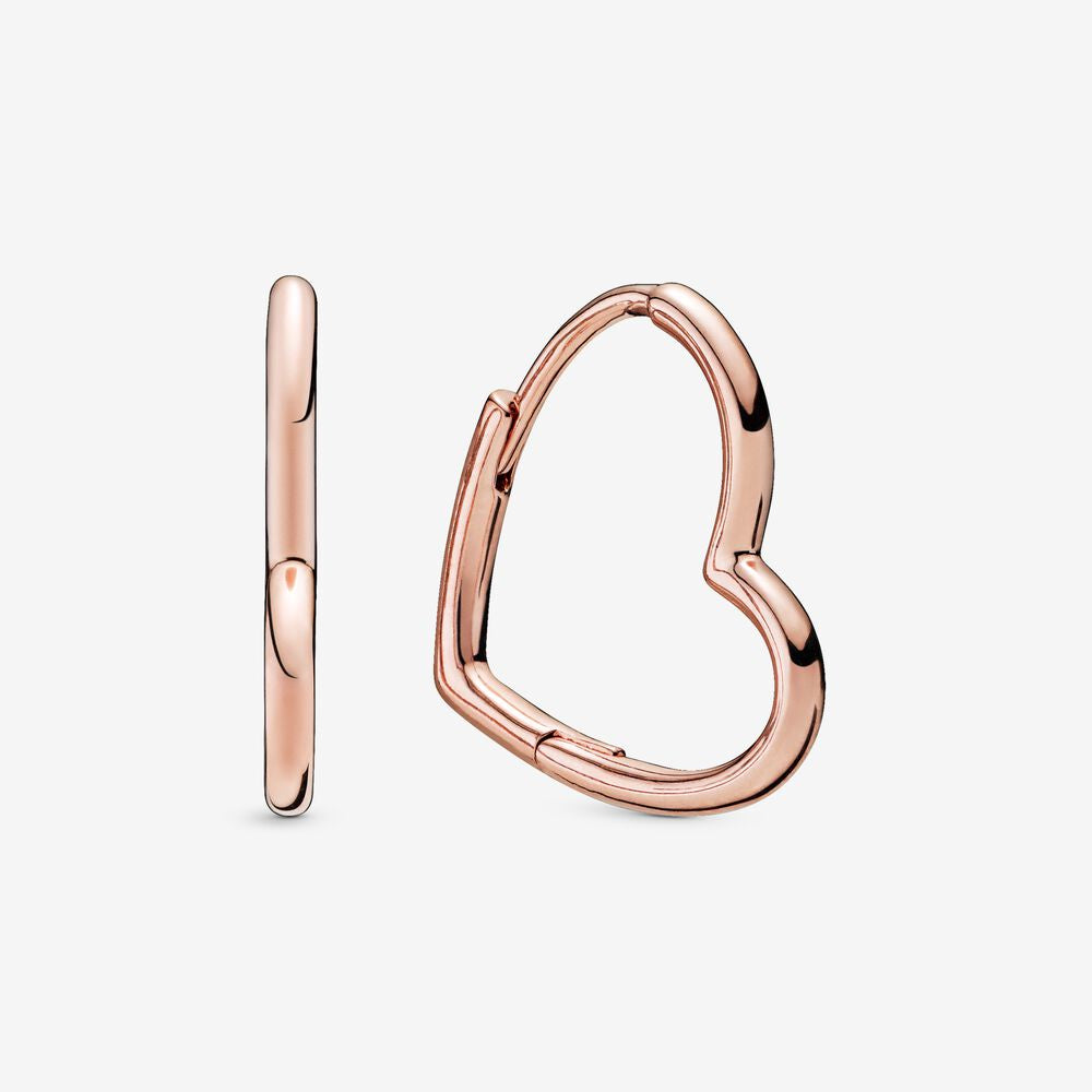 PANDORA Asymmetrical Heart Hoop Earrings 288307 - 288307