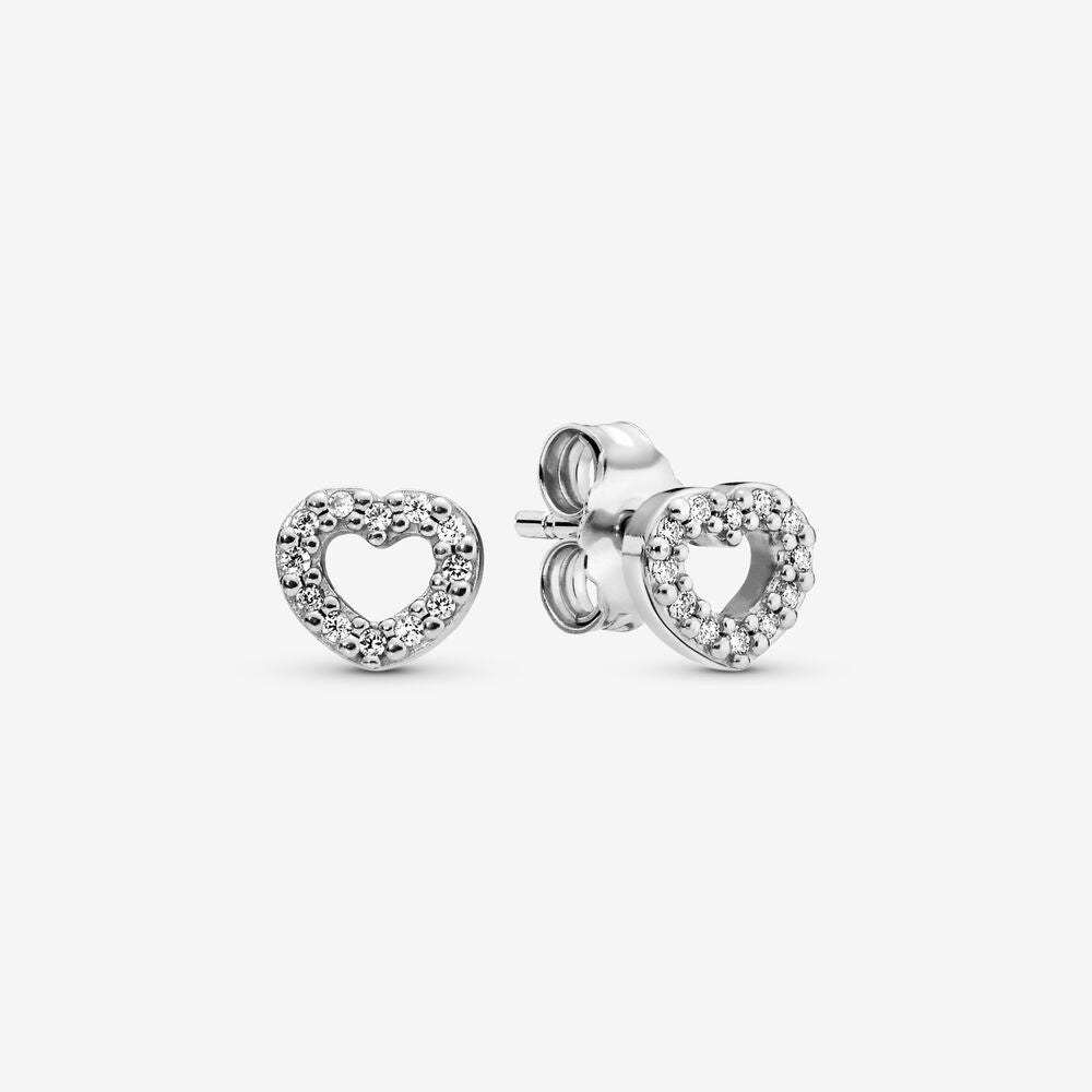 PANDORA Open Heart Stud Earrings 290528CZ - 290528CZ