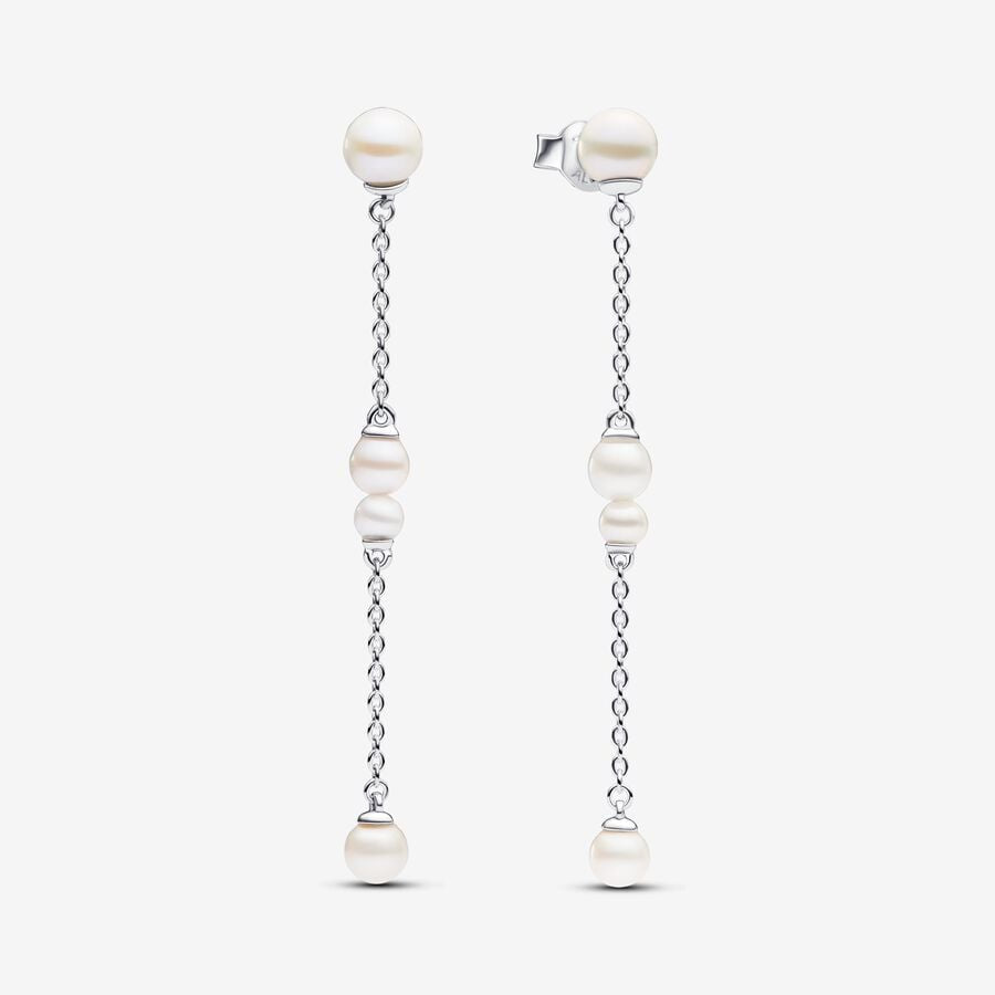 PANDORA Treated Freshwater Cultured Pearl Drop Earrings 293152C01