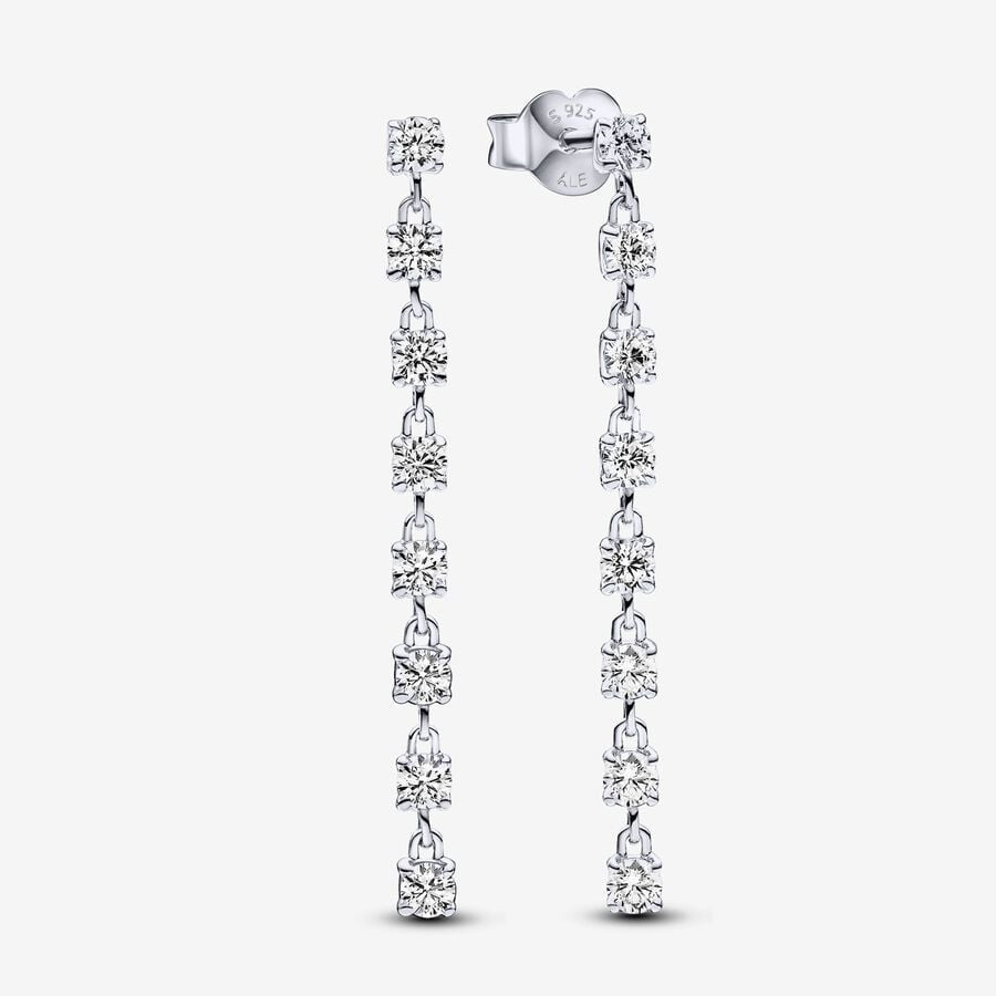 PANDORA Sparkling Eight Stones Drop Earrings 293159C01