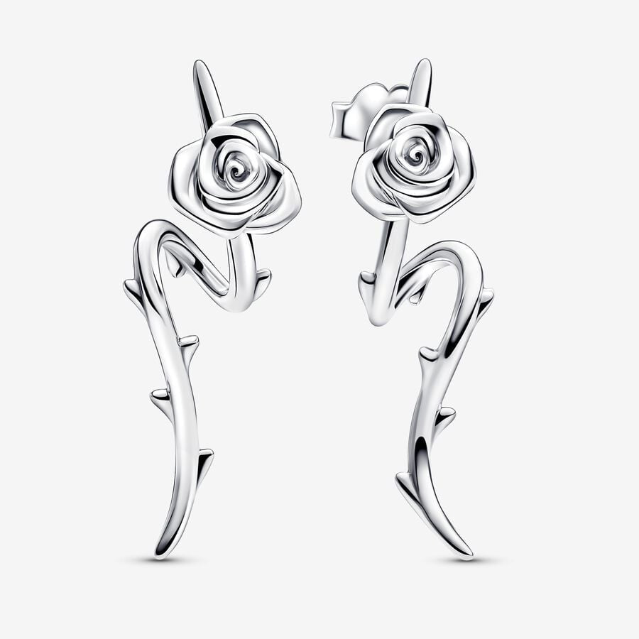 PANDORA Rose in Bloom Curved Stud Earrings 293214C00