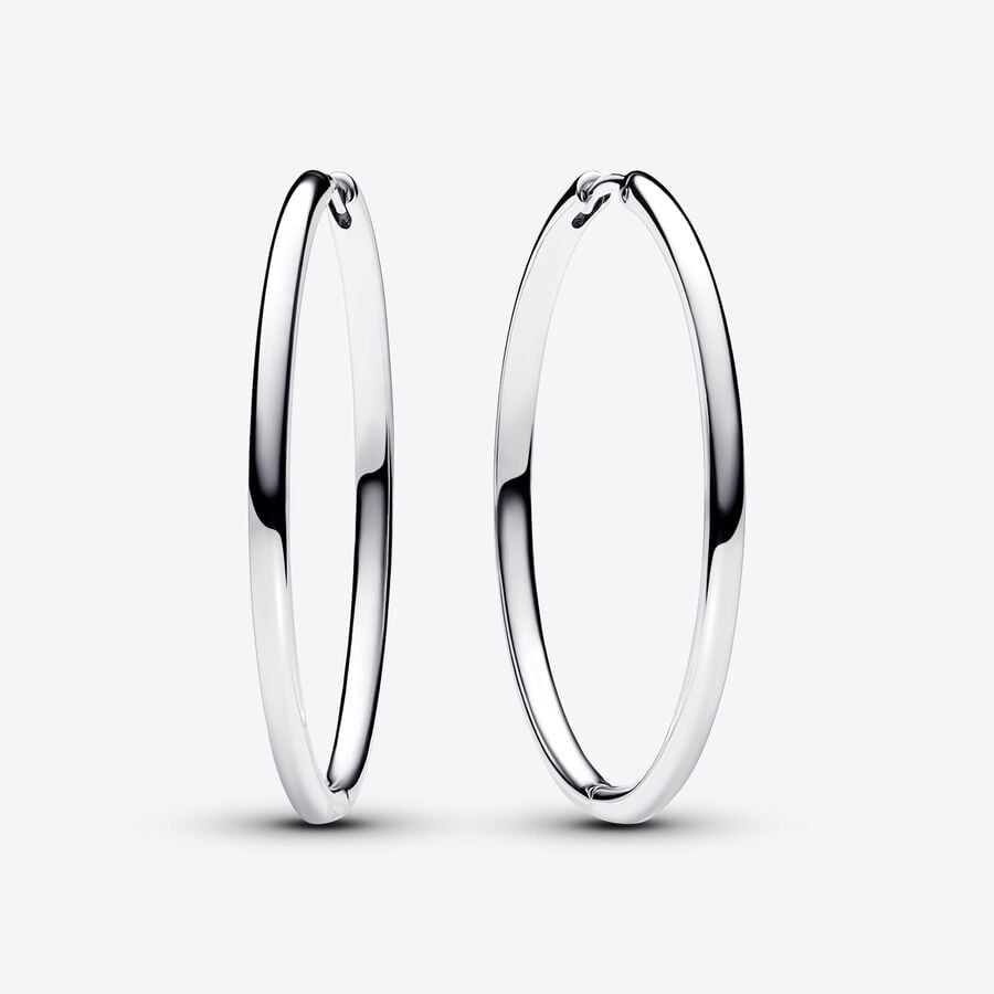 PANDORA PANDORA Moments 40 mm Charm Hoop Earrings 293336C00