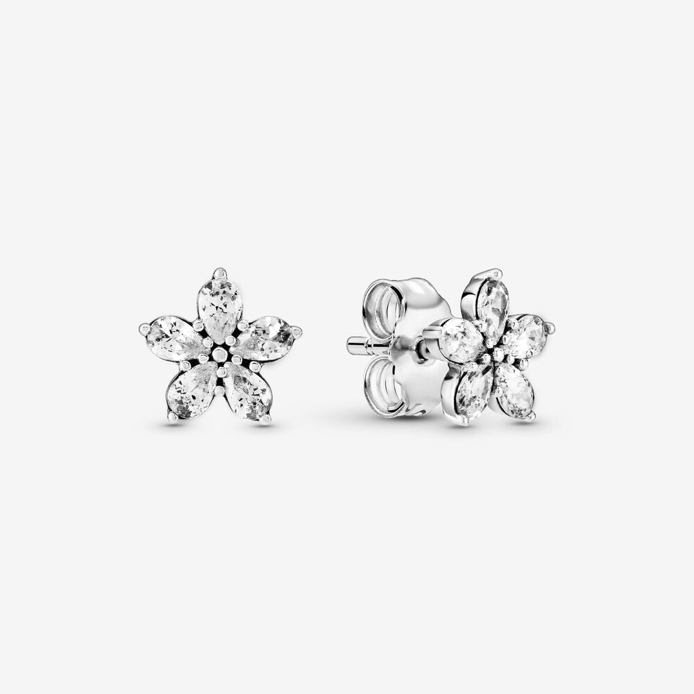 PANDORA Sparkling Flower Stud Earrings CZ 299239C01