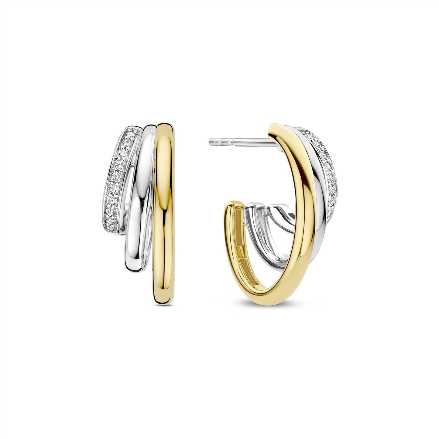 Ti Sento Zirconia Structure Earrings 78068ZY