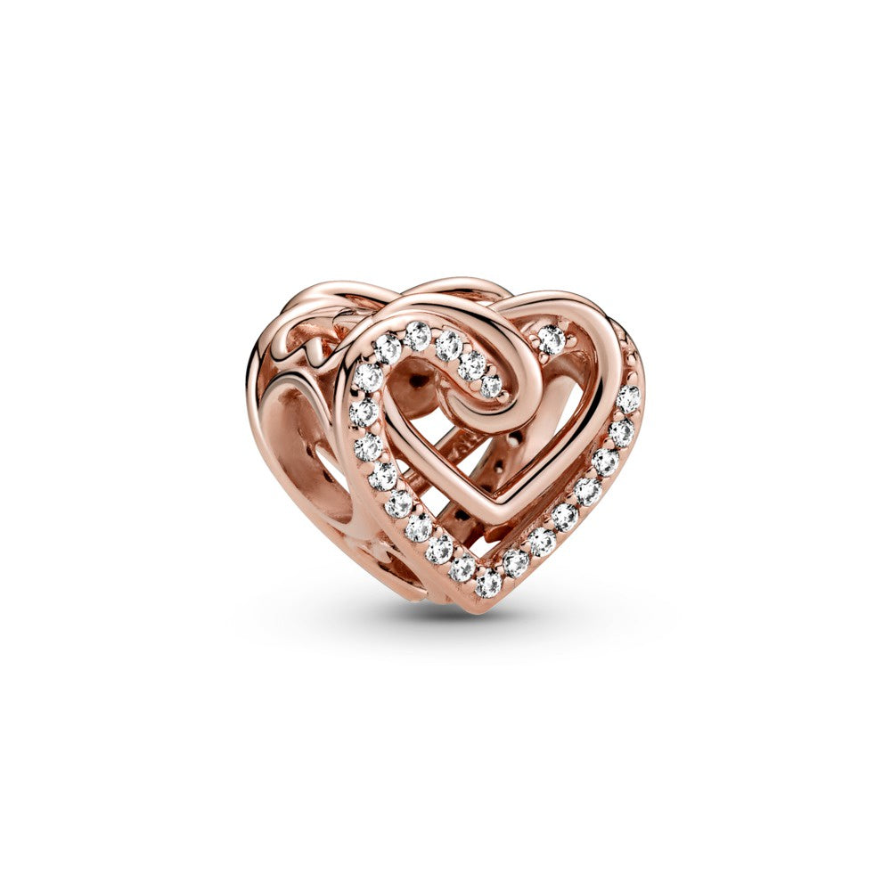 PANDORA Rose Heart CZ Charm 789270C01