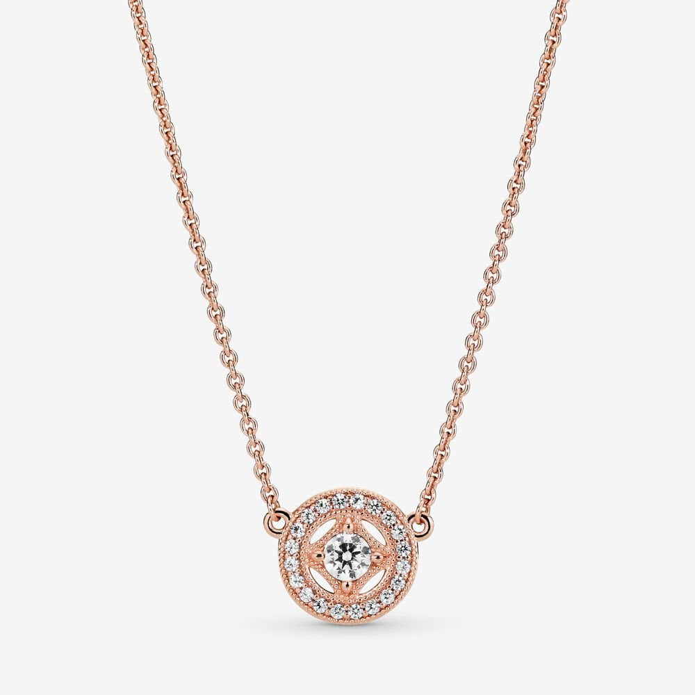 PANDORA Vintage Circle Collier Necklace 380523CZ - 380523CZ-45