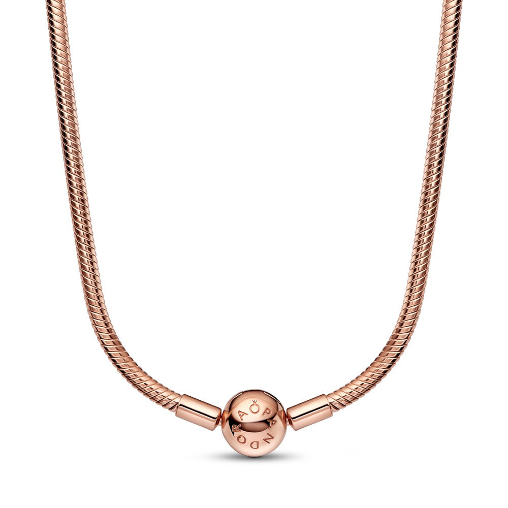 Pandora Rose plated Snake Chain Necklace 382234C00 - 382234C00-45 - 382234C00-45