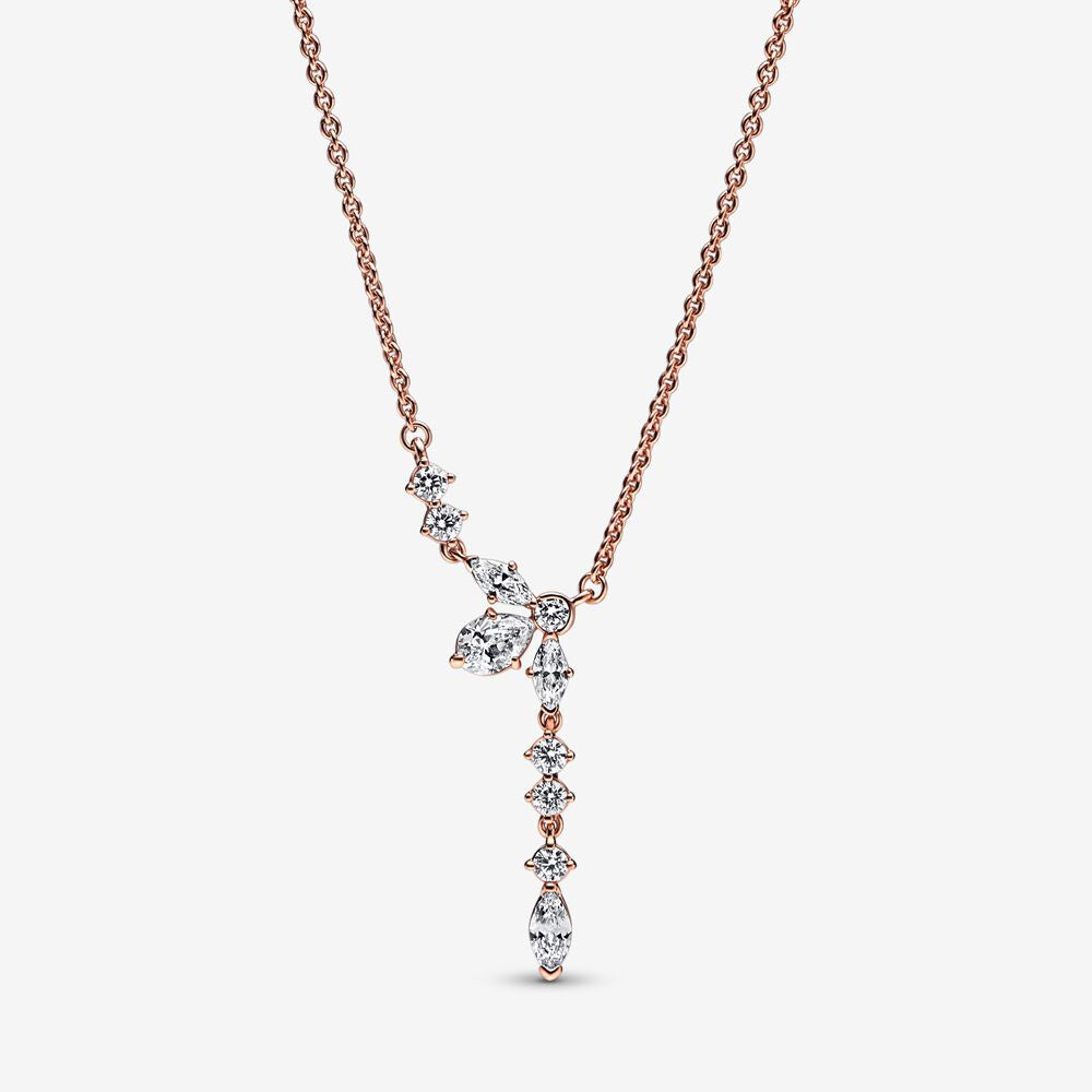 PANDORA Sparkling Herbarium Cluster Drop Collier Necklace 382386C01-45