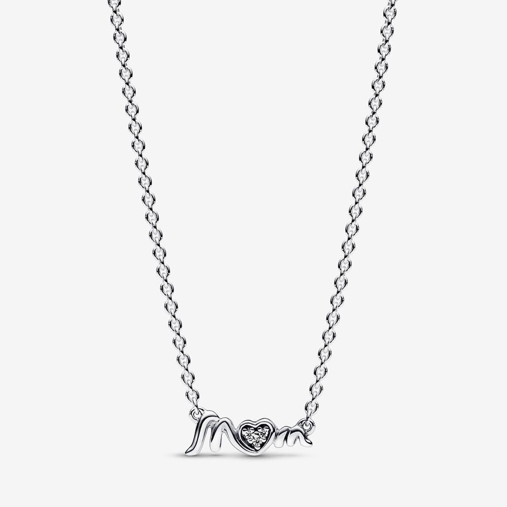 PANDORA Mum Pavé Collier Necklace 392589C01-45