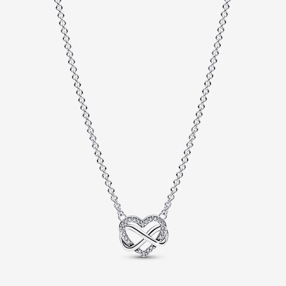 Pandora Sparkling Infinity Heart Collier Necklace 392666C01-50