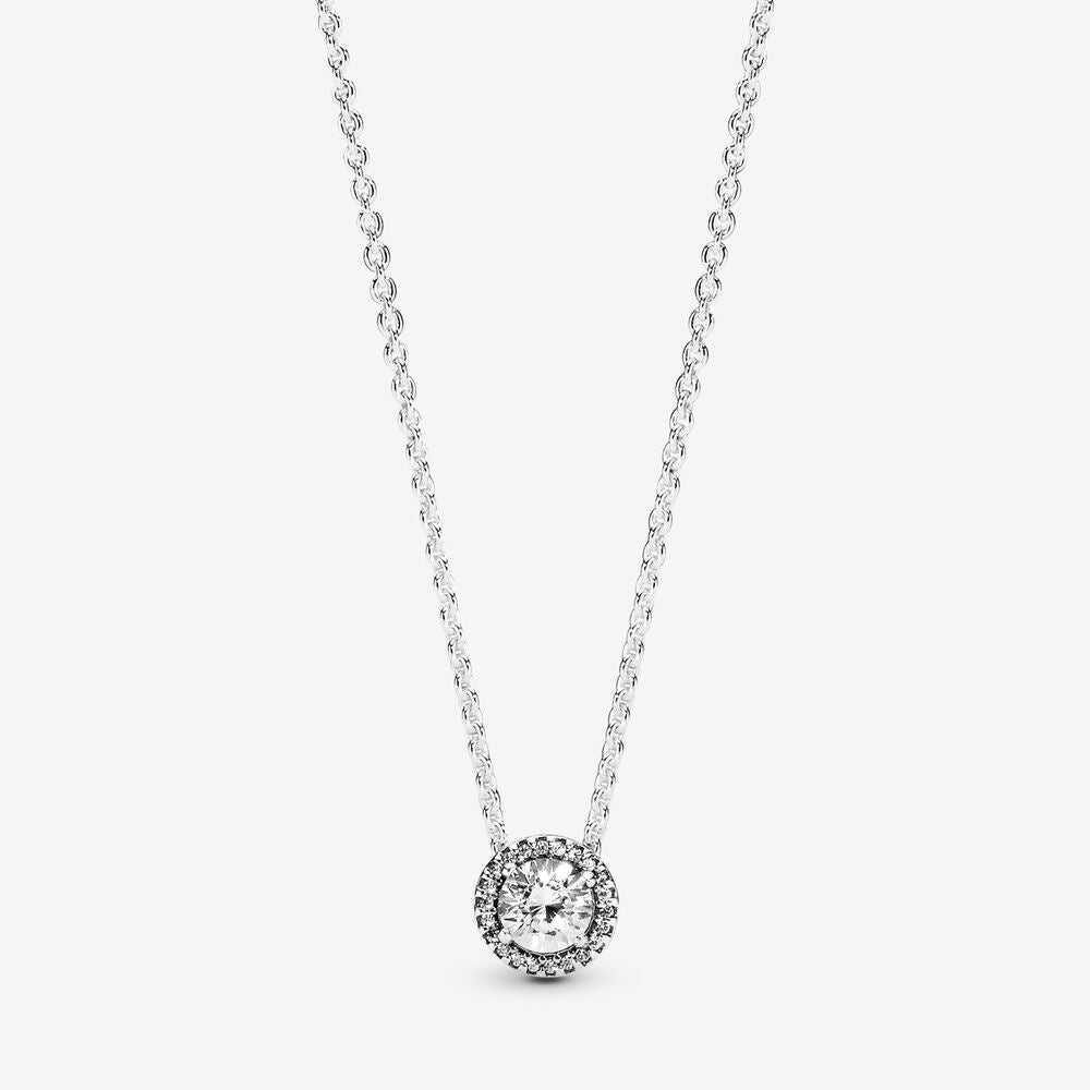 PANDORA Round Sparkle Halo Necklace 386240CZ - 386240CZ-45