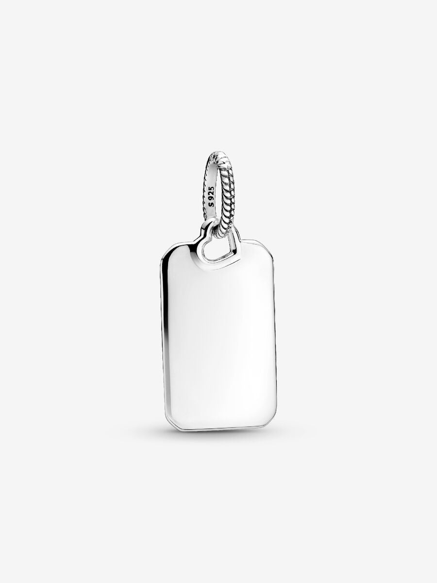 Pandora Engravable Rectangle Tag Pendant 398611C00