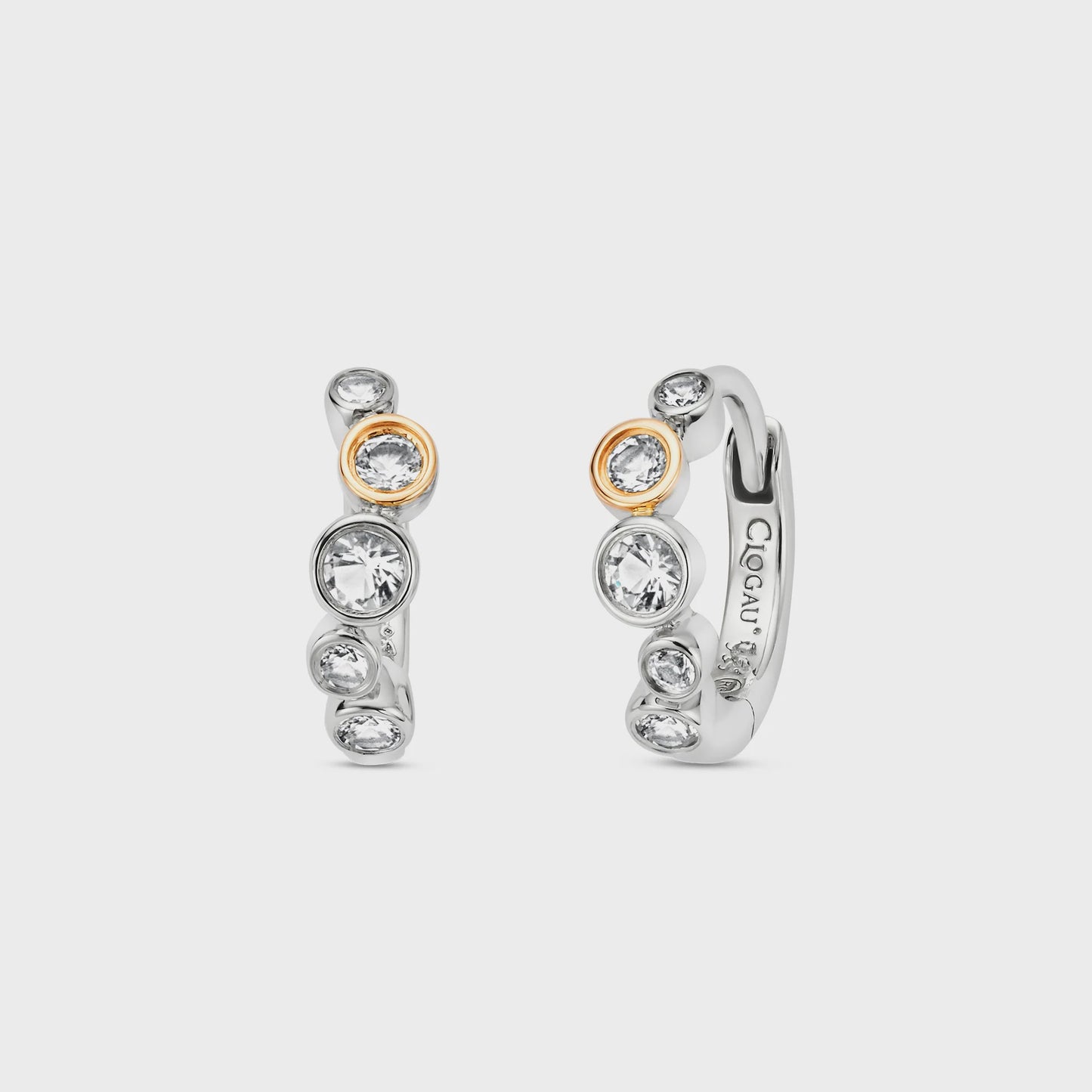 CLOGAU Clogau® Celebration Sterling Silver Huggie Hoop Earrings with Topaz 3SCEL932